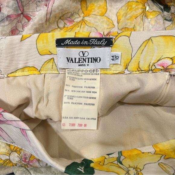 Valentino Miss V two piece skirt set sequin floral sz 10 - Picture 8 of 11